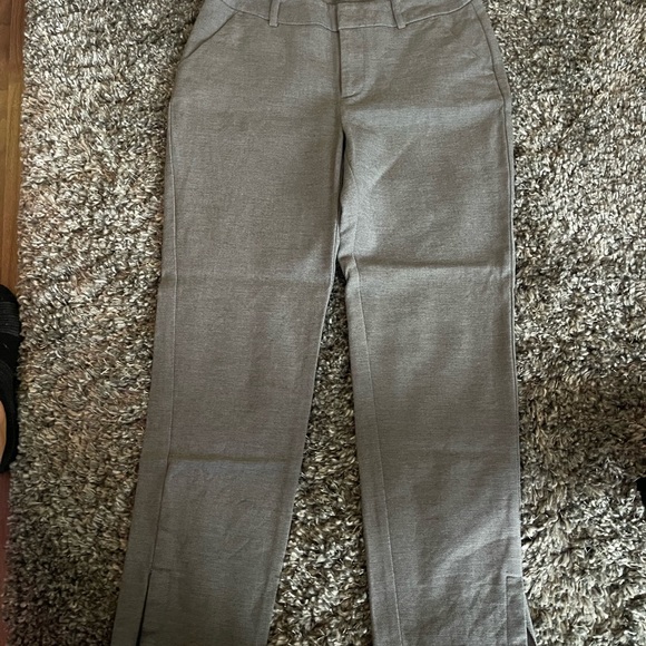 a new day grey crop slit work pants - Picture 2 of 3